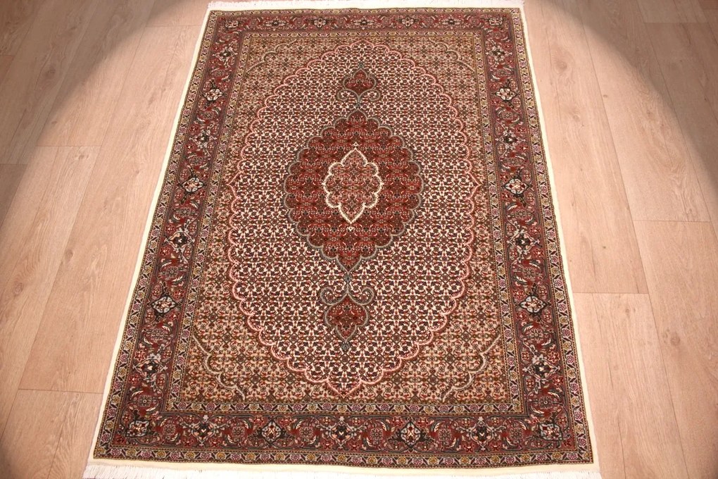 Tabriz Tappeto 140x100 (Iran) Annodato A Mano