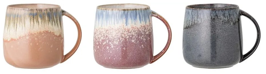 Tazze in set in gres 3 pz 460 ml Cloe – Bloomingville