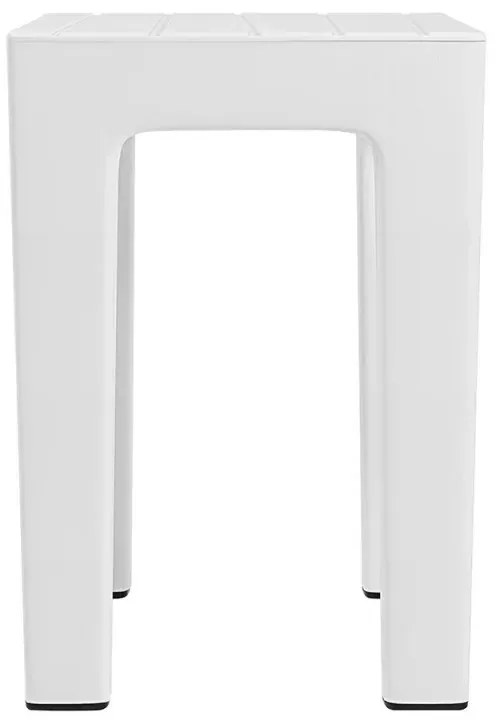 Set 2 pz Lello lo sgabello multiuso ad alta resistenza bianco effetto legno