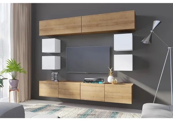 Armadio a muro PAVO 34x34 cm bianco lucido