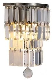 Searchlight 61321-2AB - Applique da parete EMPIRE 2xE14/7W/230V IP44