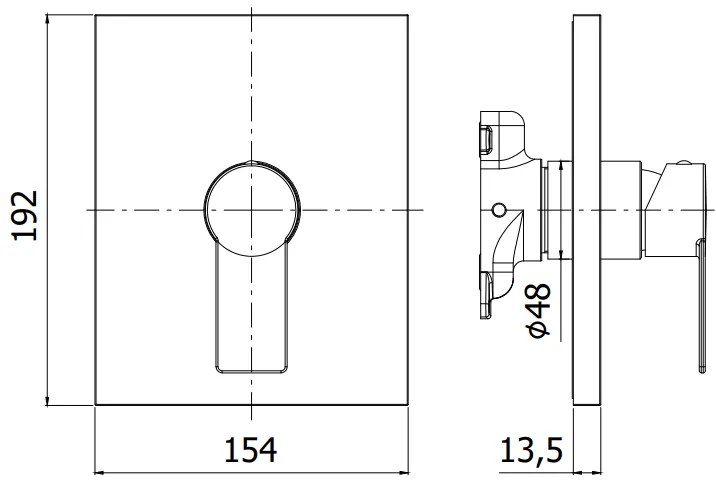 Paffoni Tango Tabox010cr Miscelatore doccia Incasso con Piastra Abs Senza Parte Incasso Cromo