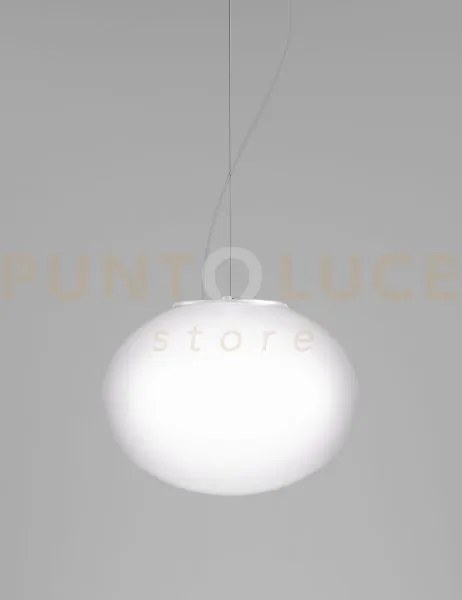 Lucciola sospensione p bianco satinato e bianco opaco 1 l22ff led 2...