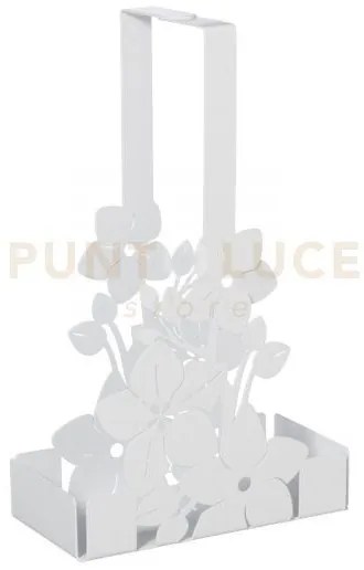 Porta bicchieri floreale di design fior di loto bianco marmo