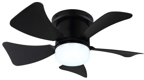 ZEVENTI - Ventilatore da soffitto dimmerabile MUNDAKA LED/10W/230V nero + DO