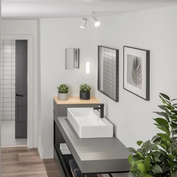 Brilagi - Luce Spot da bagno SELE 2xGU10/30W/230V IP44 bianco