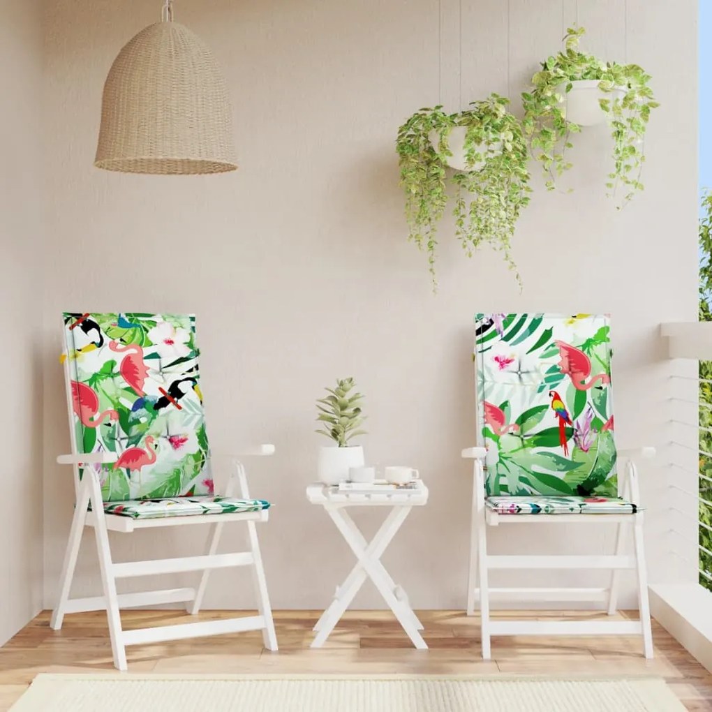Cuscini Per Sedie 2 Pz Multicolori 120x50x3 Cm İn Tessuto /