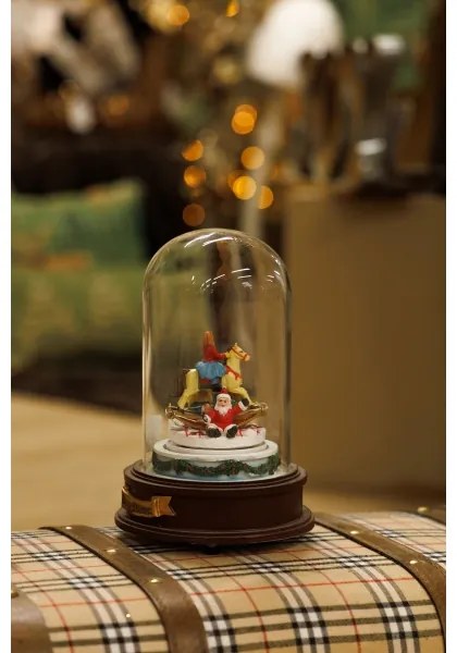 LED Decorazione natalizia animata con musica 8xLED/3xAAA bianco caldo