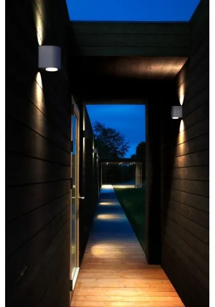 Nordlux - Applique LED da esterno CANTO 2xLED/5,5W/230V IP44 grigio