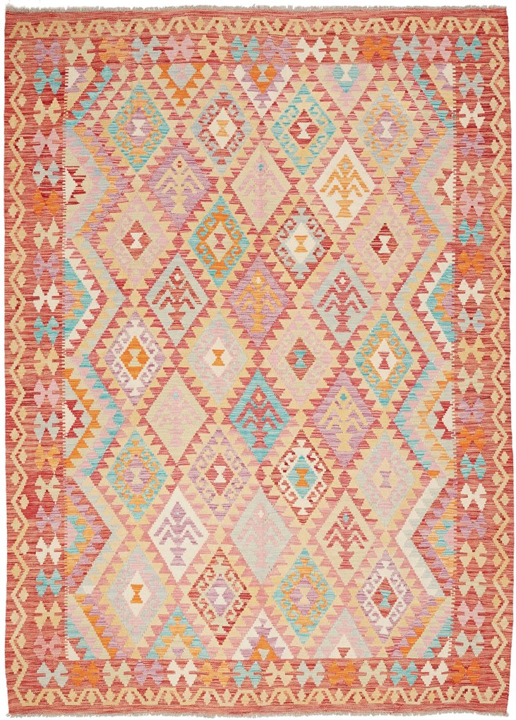 Kilim Tappeto 290x210 (Pakistan) Tessuto A Mano