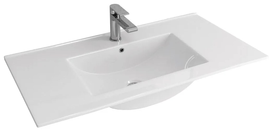 New Line Lb Lavabo 101x47 da incasso Per Mobile Bagno In Porcellana Bianco