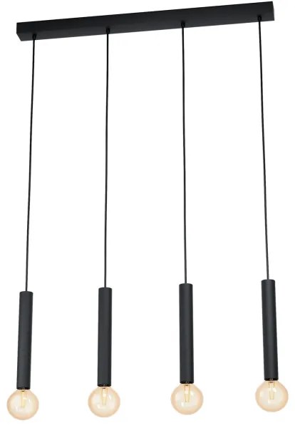 Eglo 98057 - Lampadario a sospensione con filo CORTENOVA 4xE27/60W/230V