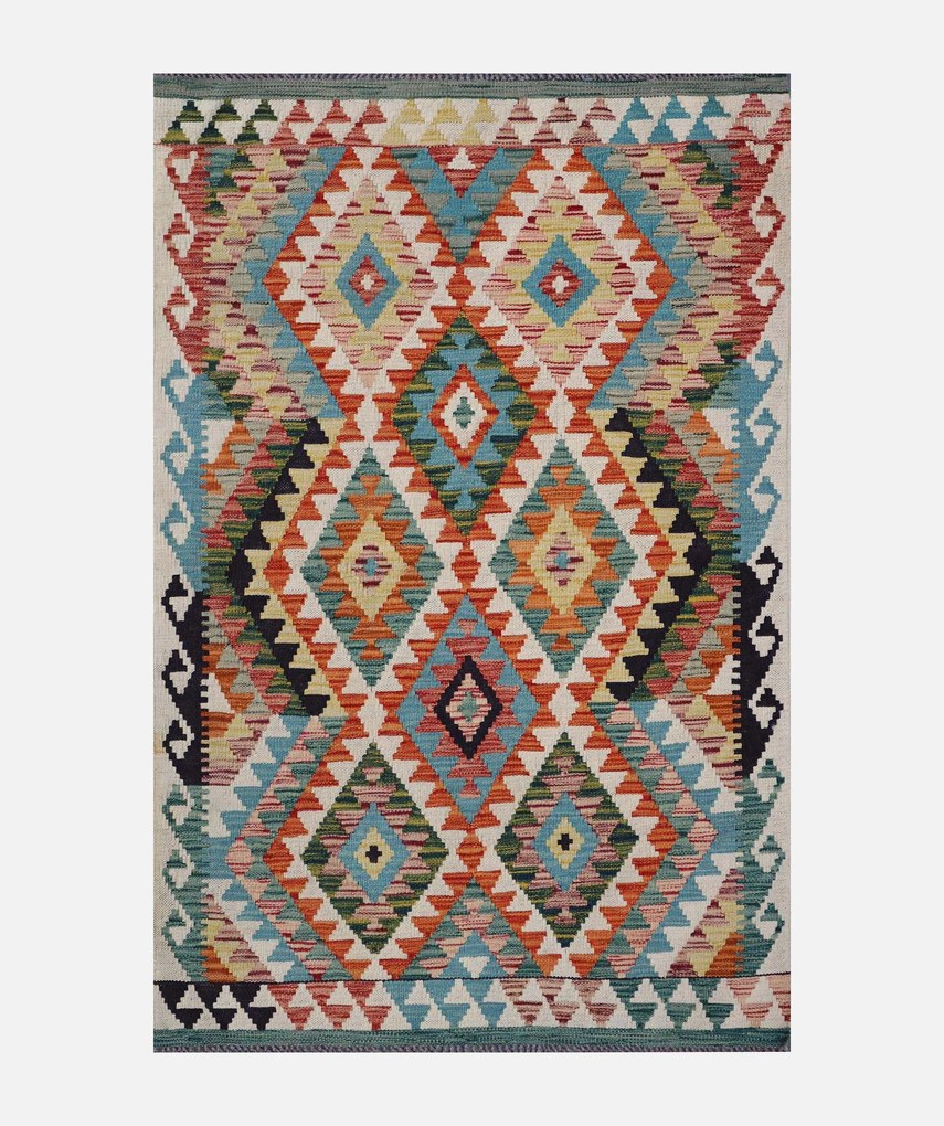 Kilim Tappeto 130x80 (Pakistan) Tessuto A Mano