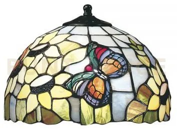 Solo paralume in vetro tiffany decorato d.26cm collezione  sunflower