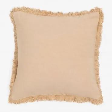 Cuscino quadrato in cotone (40x40 cm) Brigui Beige Semoline - Sklum