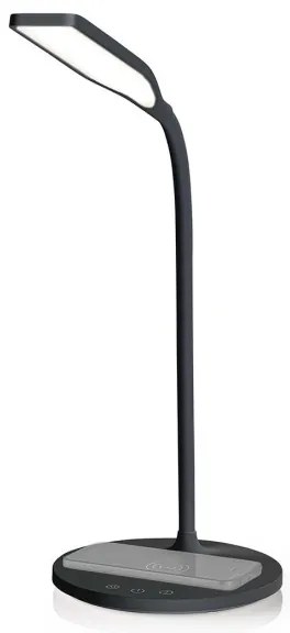 Nedis LTLGQ4M2BK - Lampada dimmerabile con ricarica wireless Qi LED/5,5W/230V 2700-6500K