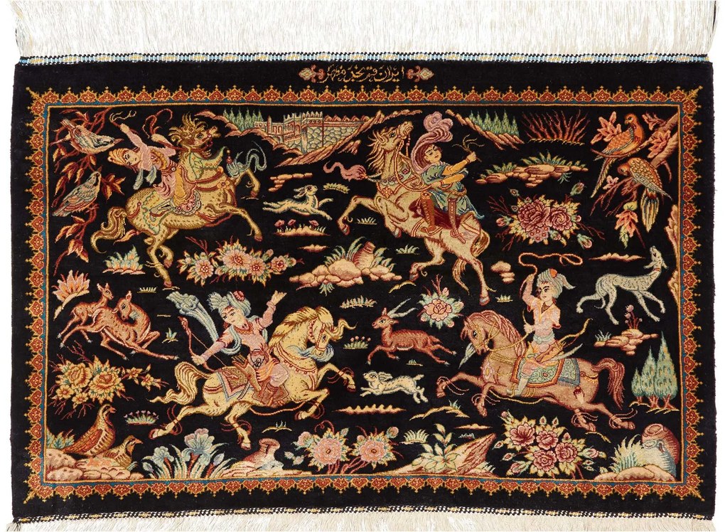 Ghom Tappeto persiano 90 x 60 (Iran) Annodato A Mano