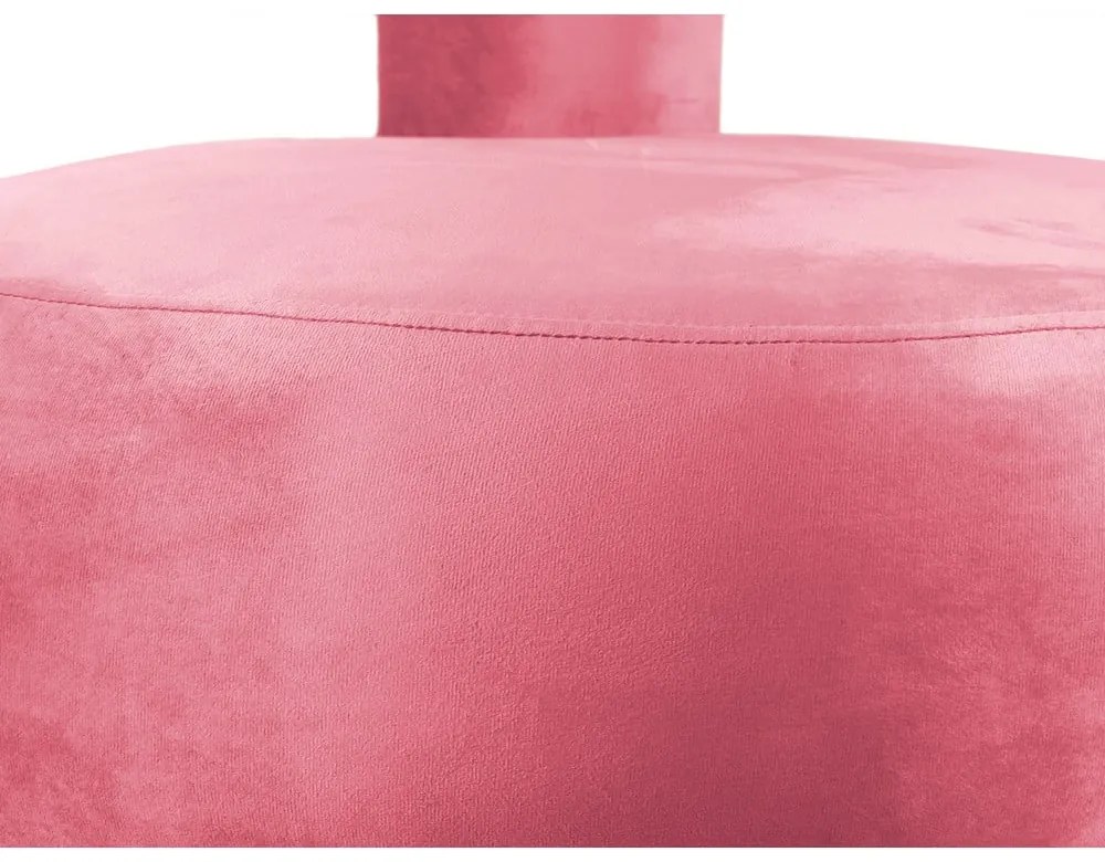 Poltrona in velluto rosa Abrazo - Leitmotiv