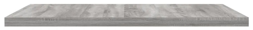 Mensole parete 4pz grigio sonoma 40x40x1,5cm legno multistrato