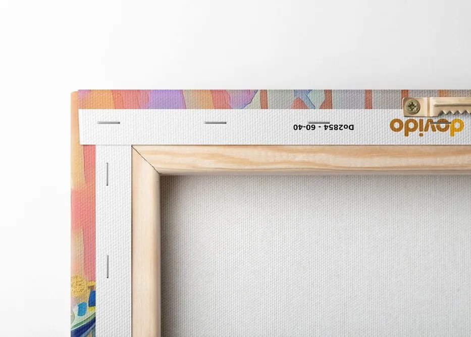 Stampa su tela – Coccodrillo con imitazione di pittura