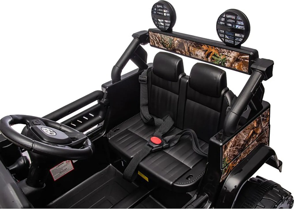 Macchina Elettrica per Bambini Fuoristrada Toyota Fj Cruiser 12V Telecomando Ruote in Gomma e Sedile in Pelle Nero e Mimetico...