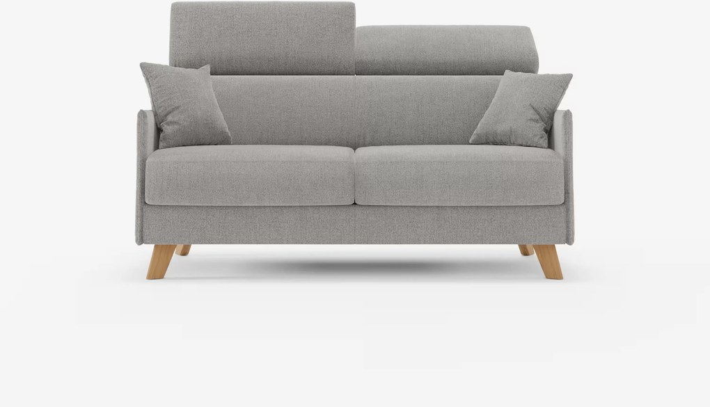 Sole divano letto matrimoniale design compatto - poggiatesta reclinabili e 100% sfoderabile in tessuto smacchiabile T23