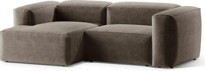 Divano angolare marrone (con penisola a sinistra/con chaise lounge) Bergamo – Cosmopolitan Design