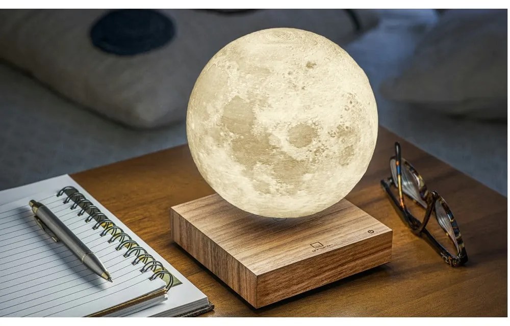 Lampada da tavolo marrone (altezza totale 14 cm) Moon – Gingko