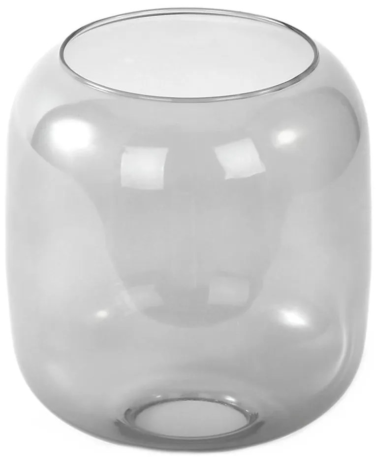 Vetro di ricambio per lampadario E27, Ø 14 cm, grigio fumé