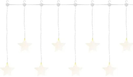 Catena luminosa LED da esterno a forma di stelle 8xLED/5,84m IP44