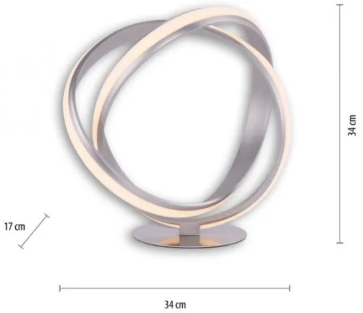 Paul Neuhaus 4531-55 - Lampada da tavolo LED dimmerabile MELINDA LED/18W/230V cromo