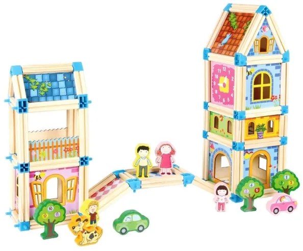 2Kids Toys - Set di costruzioni in legno: Castello