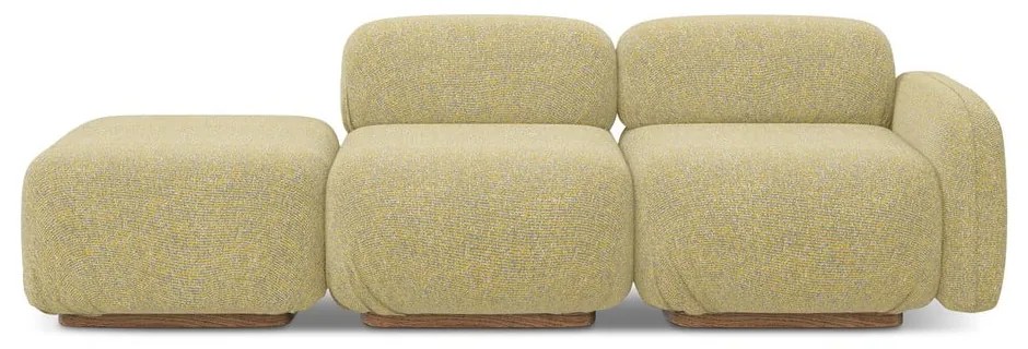 Chaise lounge componibile gialla (con penisola a destra) Ailani – Makamii