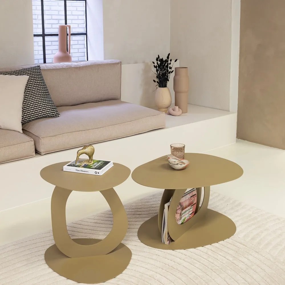 Tavolino in metallo 39x46 cm Alto – Spinder Design