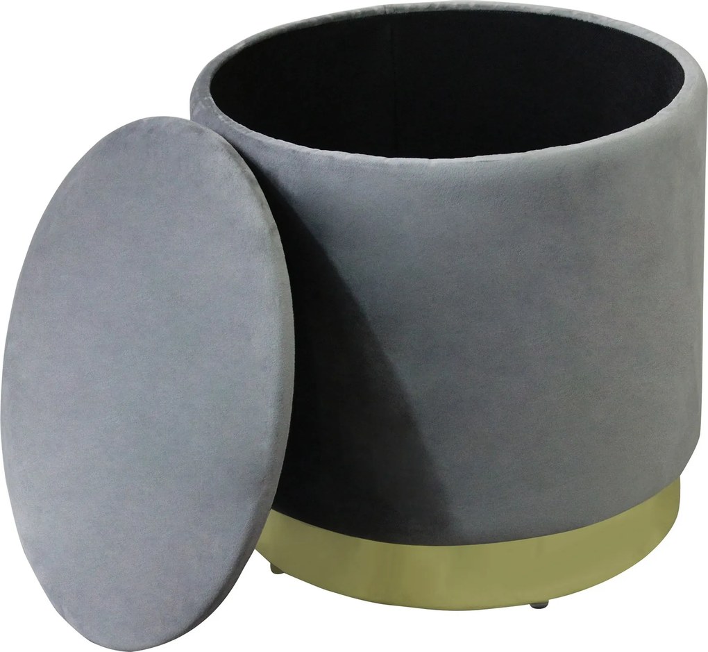 LARA - pouf rotondo in velluto