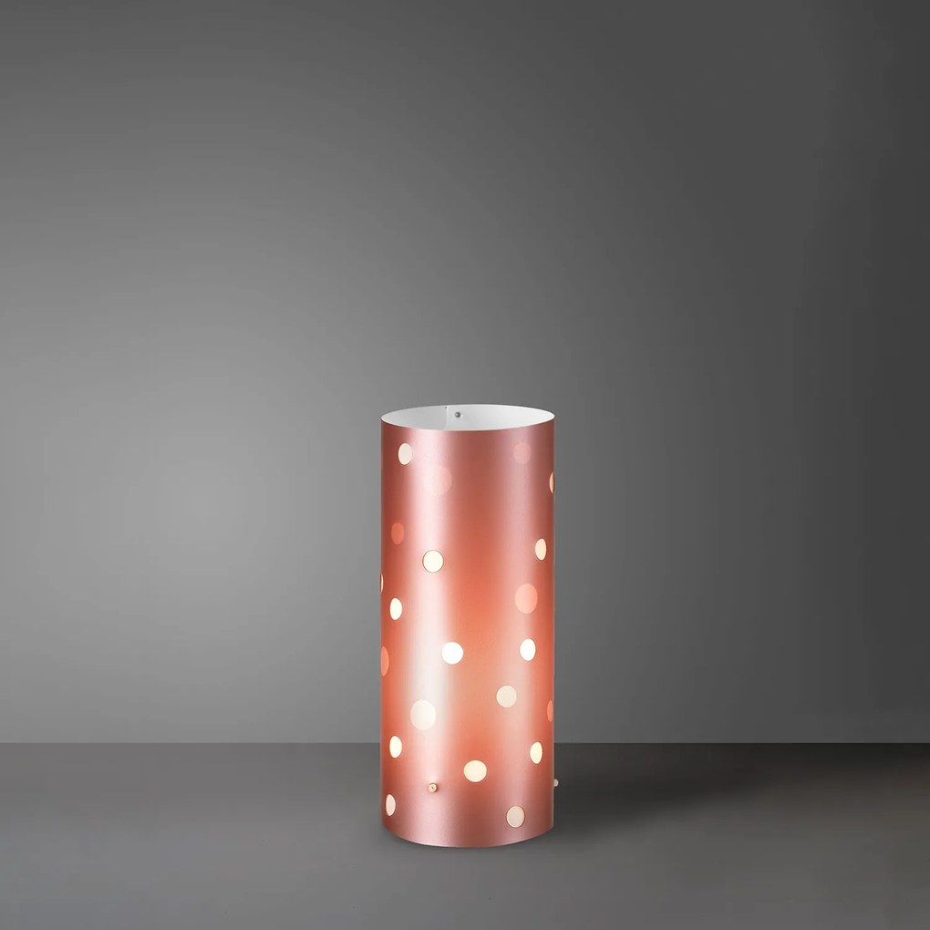 Lampada Da Scrivania-Ufficio Moderna Pois Polilux ® Pink Metal 1 Luce E27