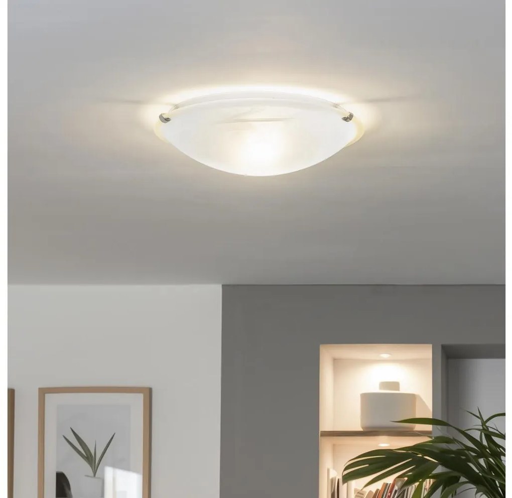 Redo 05-391 - Plafoniera VIRGINIA 2xE27/42W/230V Ø 40 cm colore crema