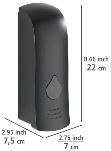 WENKO 24589100-Dispenser di sapone RANERA 740 ml nero