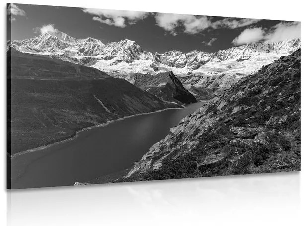 Quadro su tela – Parco nazionale Patagonia in Argentina in bianco e nero