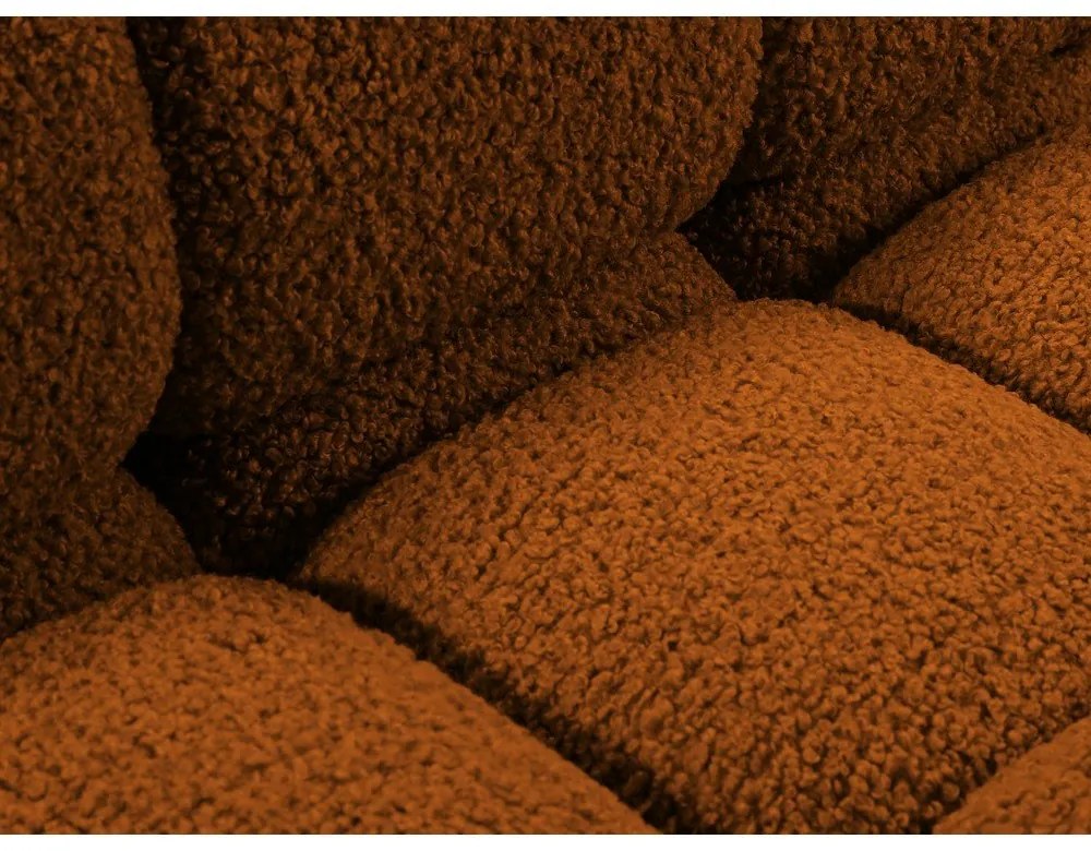 Modulo divano bouclé arancione (angolo sinistro) Bellis - Micadoni Home