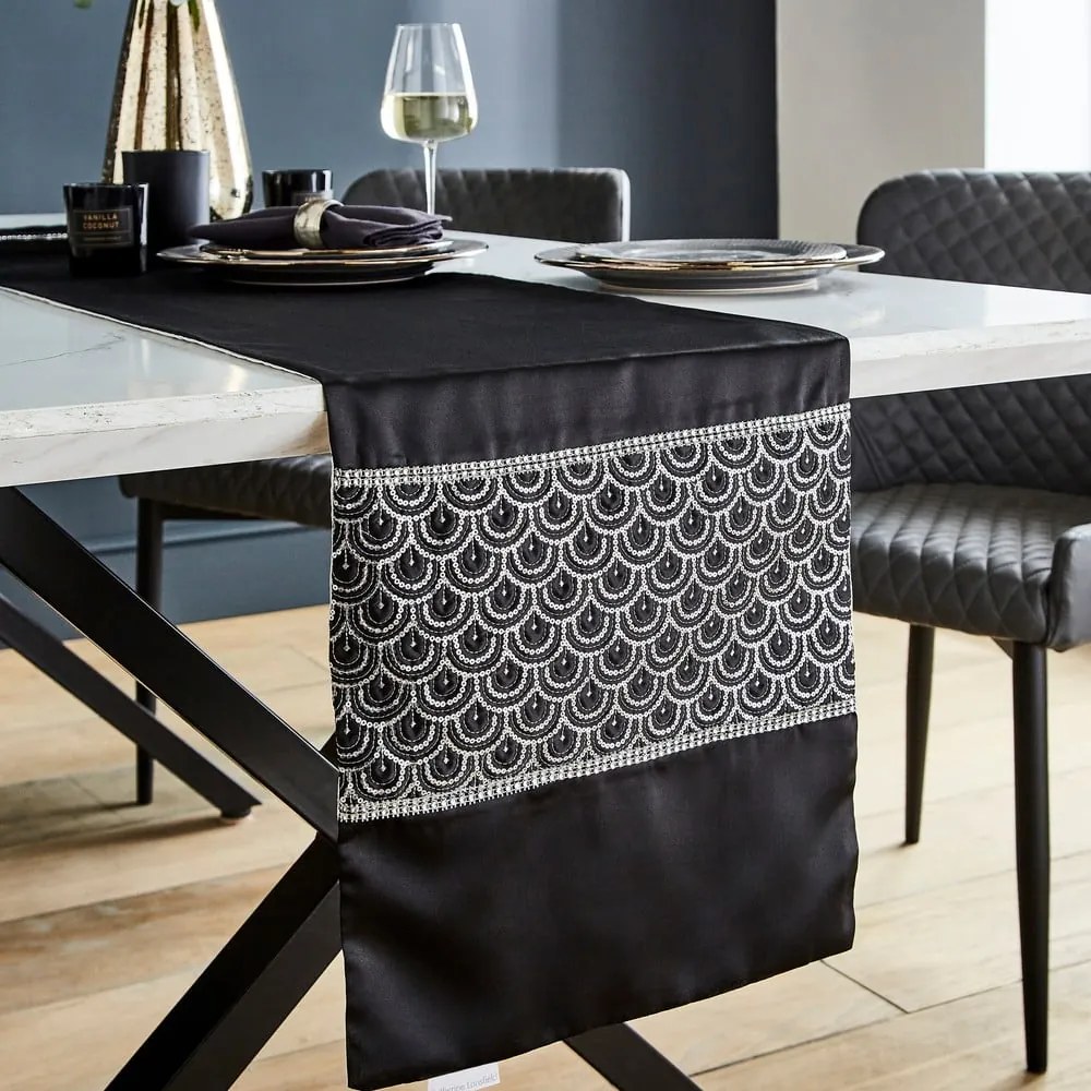 Runner da tavolo in microsatellite 33x180 cm Deco Sequin - Catherine Lansfield