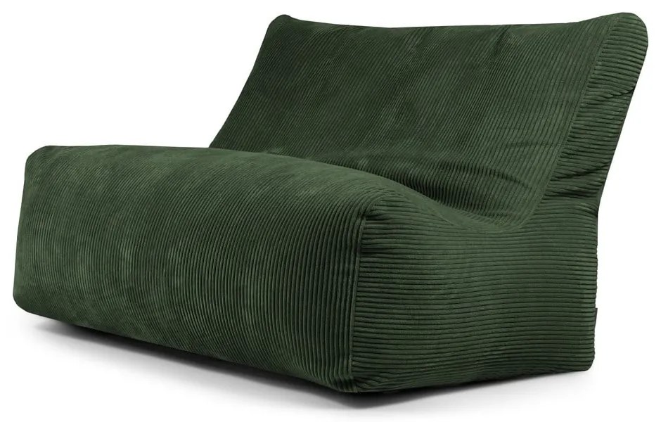 Puof a sacco verde con rivestimento in velluto a coste Sofa Seat Lounge – SLOWDOWN