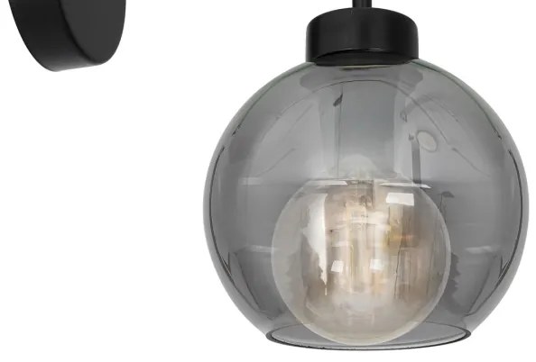 Applique SOFIA 1xE27/60W/230V nera