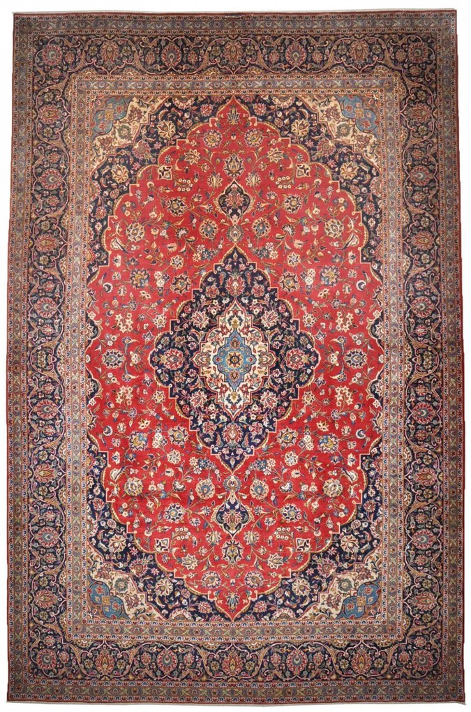 Kashan Tappeto persiano 290x440 Rosso (Iran) Annodato A Mano