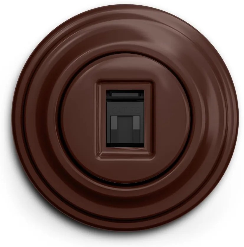 Kliklap - Presa dati in stile retrò con cornice marrone