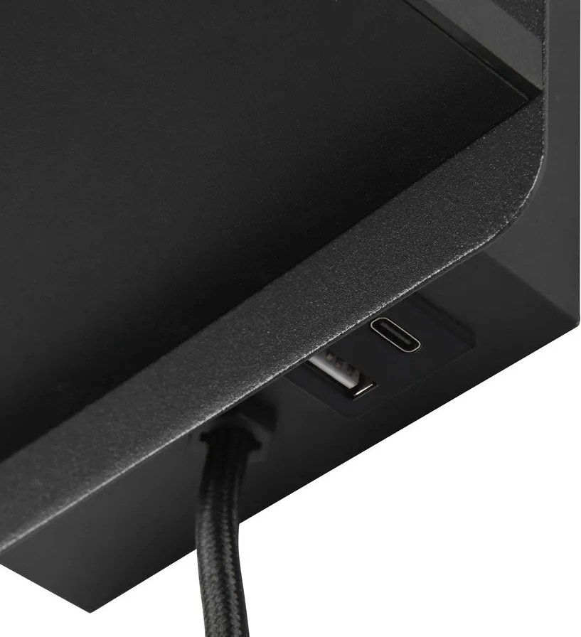 Lampada da parete nero opaco Comfort - Trio