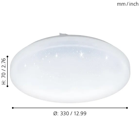 Eglo 97878 - Plafoniera LED FRANIA-S LED/17,3W/230V