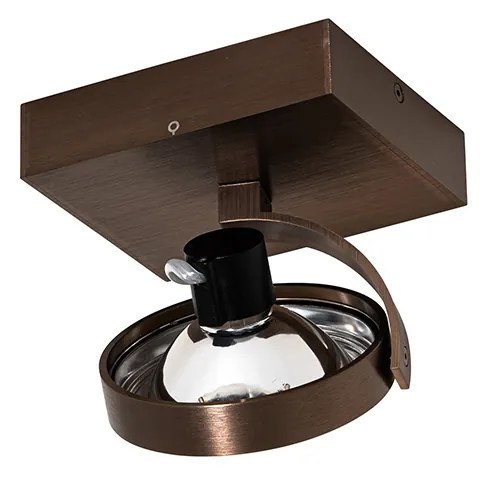 Faretto di design bronzo scuro girevole e inclinabile - Go