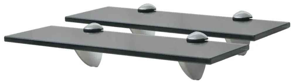 Mensole Galleggianti 2 Pz İn Vetro 30x20 Cm 8 Mm /