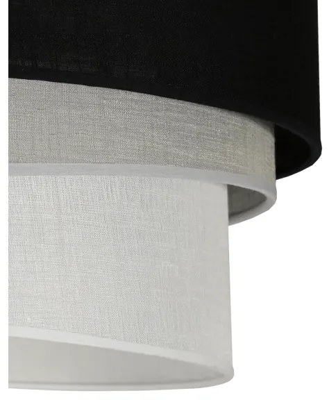 Duolla - Lampadario a sospensione con filo TRIO 1xE27/15W/230V diametro 45 cm nero/grigio/bianco